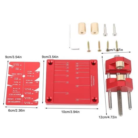 Kit De Gabarit De Guide D Aff Tage En Acier Inoxydable Qiilu Pr Cis