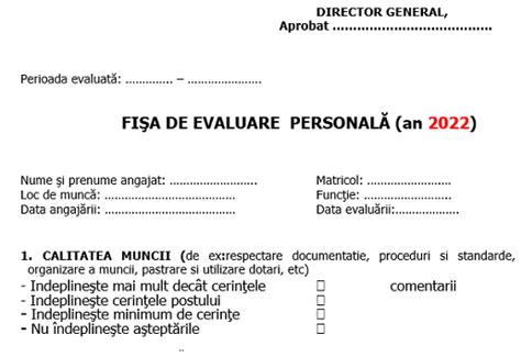 Fisa Eval Salariati Cabinetexpert Ro Blog Contabilitate