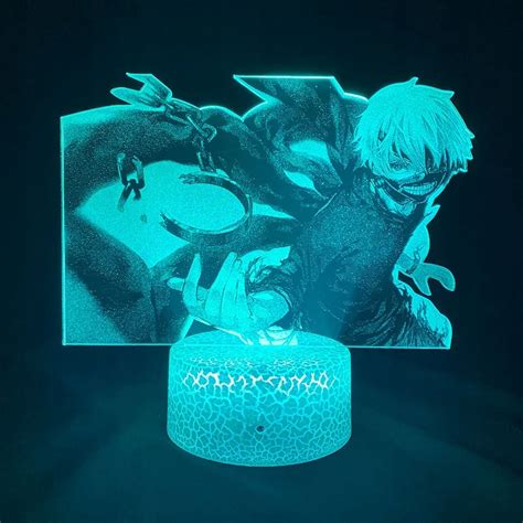 Anime Tokyo Ghoul Rysunek Ken Kaneki Sasaki Tak D Obraz Lampa Led Noc