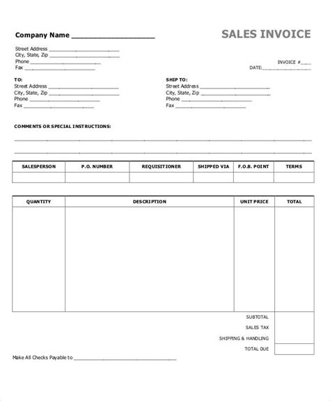 Cash Invoice Template - 18+ Word, PDF, Excel Format Download