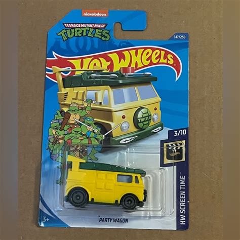 Hot Wheels Toys Hot Wheels Teenage Mutant Ninja Turtles Cartoon Van Toy Car Figure Poshmark
