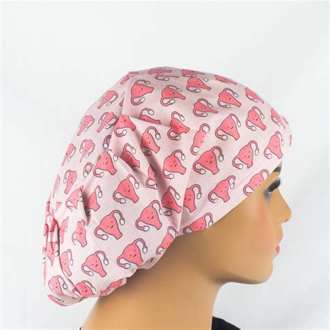 Uterus Scrub Cap Labor And Delivery Scrub Hat Nurse Hat Euro