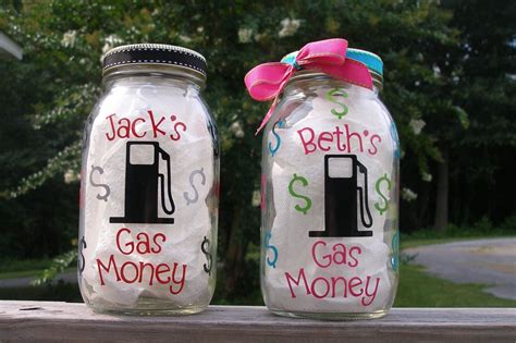 Gas Money Jar Coin Bank By Brieellamaes On Etsy 1200 Birthday