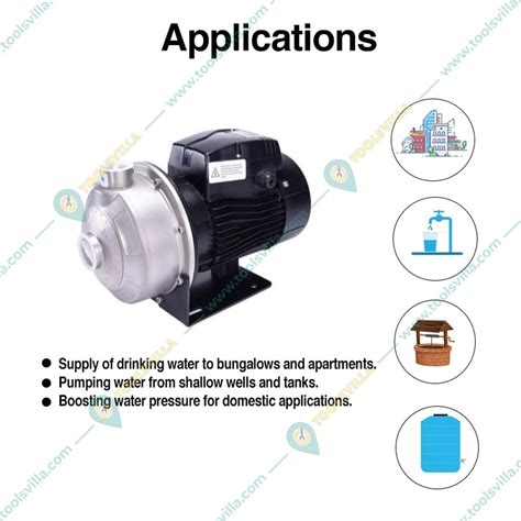 Kirloskar 05hp Pressure Booster Pump 118 Feet Maxh And 52 Lpm