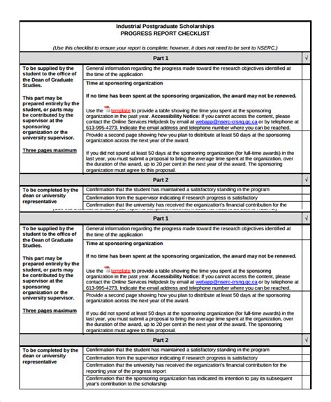 Progress Report Example Pdf Design Talk