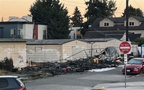 Encampment Burns Down Near North Seattle School Fix Homelessness