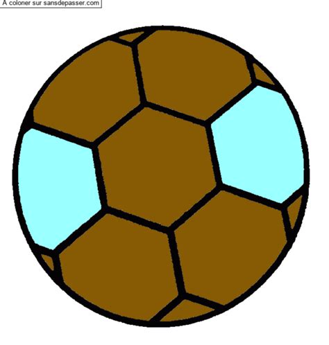 Dessin Colori Coloriage Ballon De Foot Par Un Invit Sans D Passer