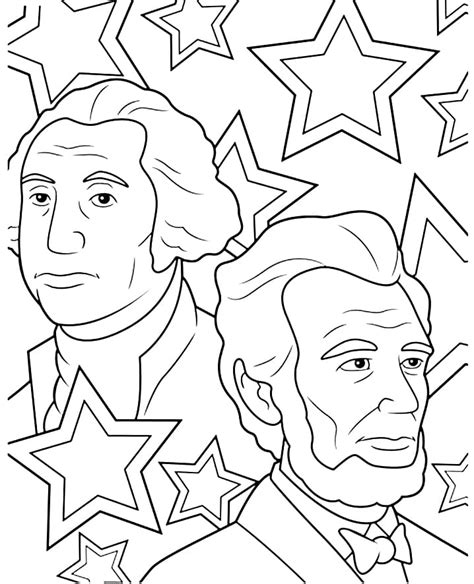 Presidents' Day 1 Coloring Page - Free Printable Coloring Pages for Kids