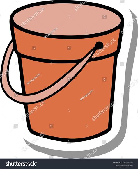 Bucket Cartoon Vector Drawing Art Sketch Stock Vector (Royalty Free ...