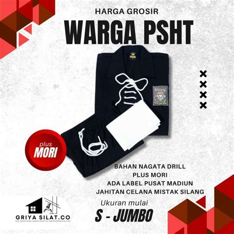 Jual Promo Sakral Warga Psht Seragam Pencak Silat Warga Psht Baju