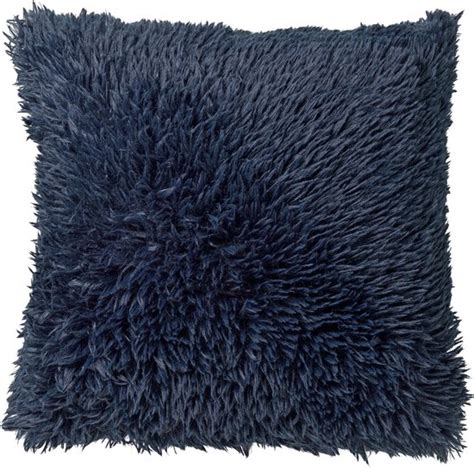 Dutch Decor Fluffy Sierkussen Unikleur Insignia Blue X Cm