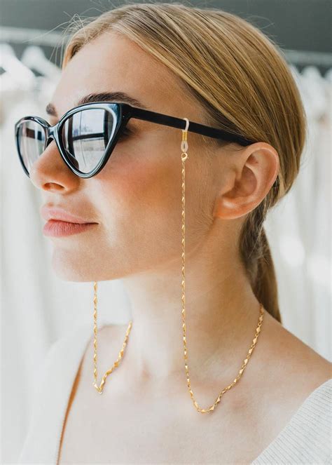 18k Gold Plated Eyeglass Chaingold Glasses Chainrhombus Chain