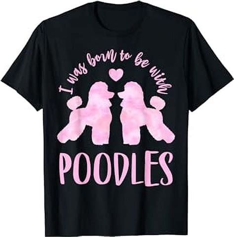 Poodle Lovers 2 Pink Poodles T Shirt