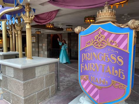 Photos Ariel Spotted Greeting Guests Outside Princess Fairytale Hall