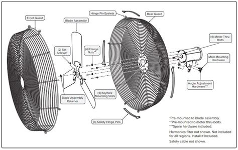 Big Ass Fans Aireye Low Rider Pedestal Fan Installation Guide