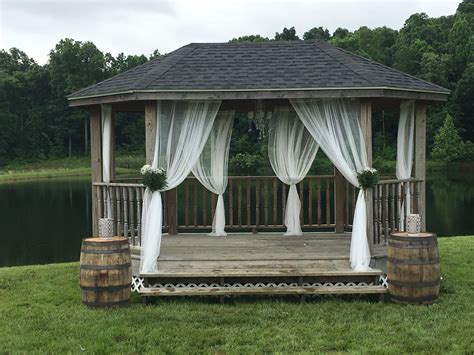 Gazebo decorated with IKEA curtains Dusty Pink Curtains, French ...