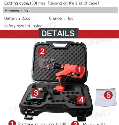 Ez Cutting Acsr Portable Battery Powered Hydraulic Cable Cutter