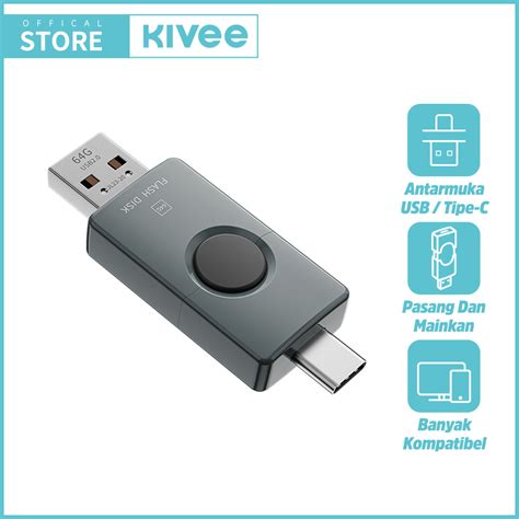 Jual Hot Kivee Flashdisk Otg Type C Usb In Dual Port G G