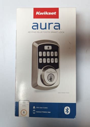 Kwikset Aura Keypad Bluetooth Smart Lock Satin Nickel Brand