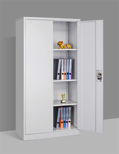 Office Metal Filing Cupboard Steel Swing Door Filing Cabinet