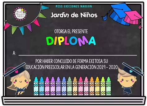 Pin De Yalitza Canales Ruiz En Educación Diplomas Para Niños Diplomas Para Maestras Diplomas