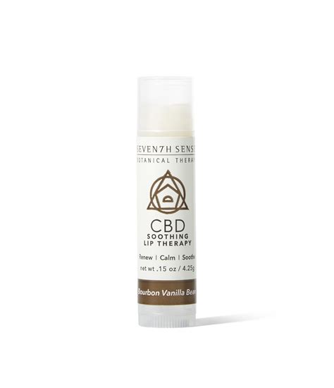 Cbd Lip Balm Bourbon Vanilla Bean Seventh Sense