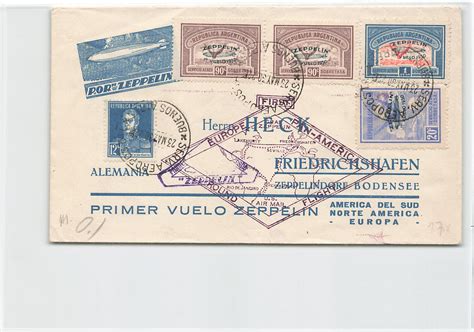 Zeppelin Argentinien 23 5 1930 Wiener Werkstätte Postkarten