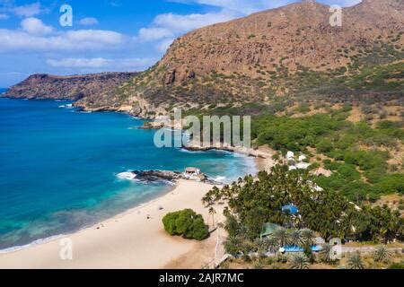 Tarrafal Beach In Santiago Island In Cape Verde Cabo Verde Stock