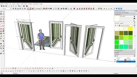 Puerta Metalica Parafachada Que Te Encantara Descarga D Sketchup