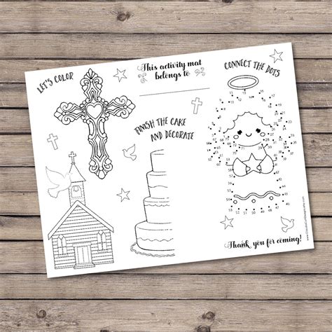 Printable Communion Activity Sheets