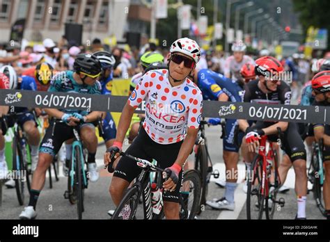 Colombian Nairo Quintana Of Team Arkea Samsic Wearing The Red Polka Dot