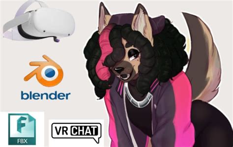 Do Custom Vrchat Avatar 3d Furry Vtuber Model Nsfw Vrc Vr Character Quest Avatar By Allexeey