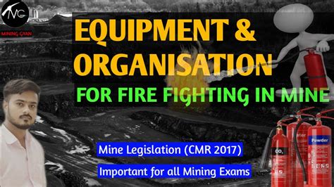 Equipment And Organisation For Fire Fighting In A Mine Mining Gyan