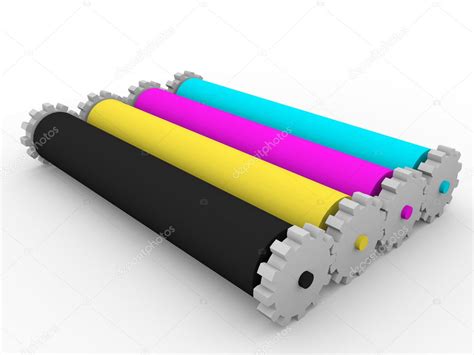 Rollers Cmyk Stock Photo Alfonsodetomas 13989704