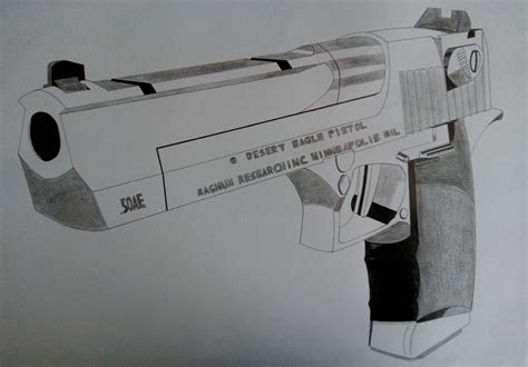 Desert Eagle Drawings