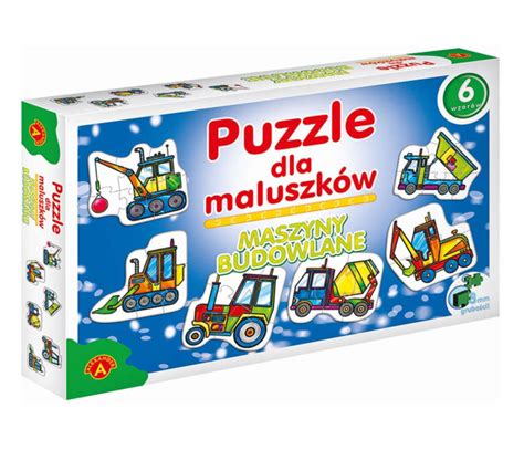 ALEXANDER Puzzle dla Maluszków Maszyny Budowlane Puzzle dla dzieci