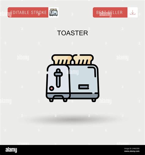 Toaster With Bread Stock Vector Images Alamy