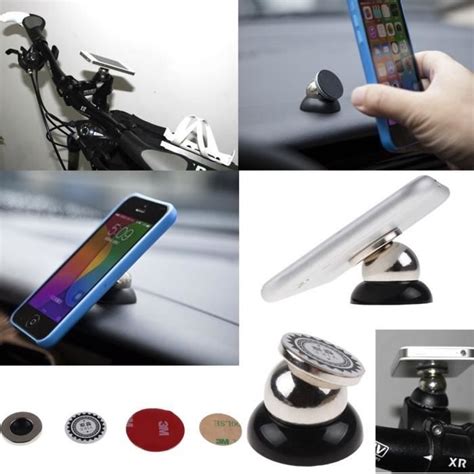 360Support Universel Magnétique Téléphone De Voiture Metal Ball pour