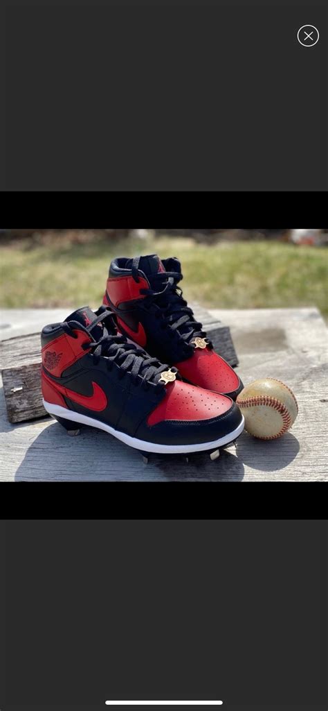 Custom Painted Jordan 1 Baseball Cleats - Etsy