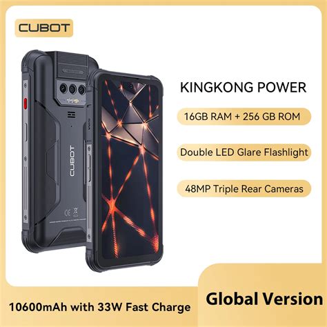 Cubot Impermeável Rugged KingKong Power Smartphone Carregamento Rápido