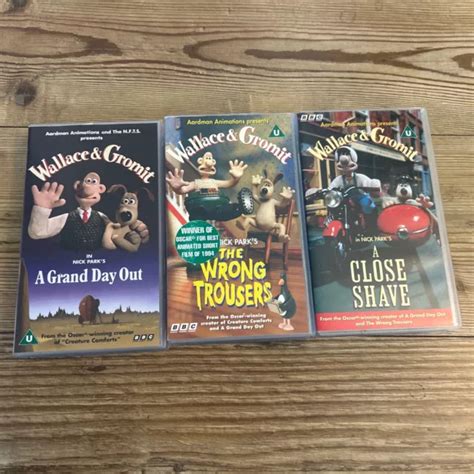 Wallace And Gromit Vhs Trilogy A Close Shave Wrong Trousers And A Grand