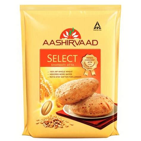 5Kg Aashirvaad Select Sharbati Atta Packaging Size 5 06 Kg Packaging