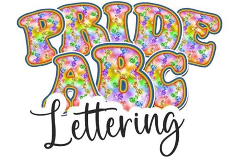 Pride Month Gay Pride Flag Lettering Png Graphic By Thedigitaldeli Creative Fabrica