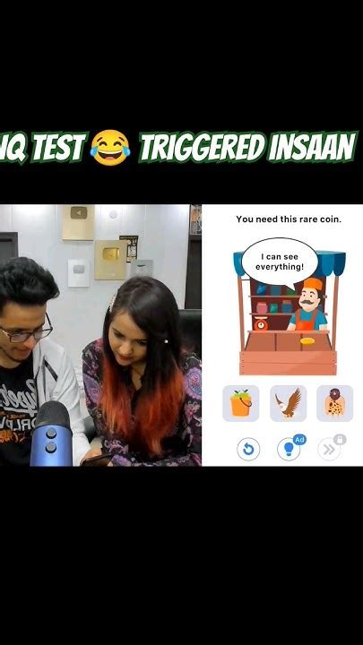 Iq Test Triggered Insaan 😂 Shorts Triggeredinsaan Iqtest Youtube