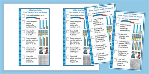 👉 Eyfs Maths I Can Targets White Rose Maths To 20 And Beyond