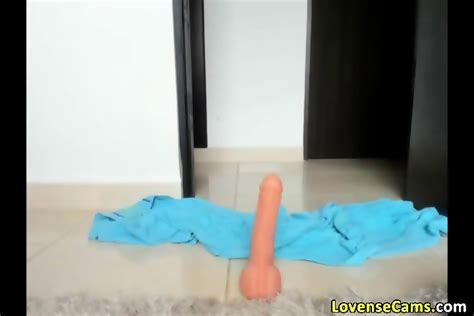 Lovely Latina With Glasses Rides Dildo And Loves Lovense Vibrator Inside Her