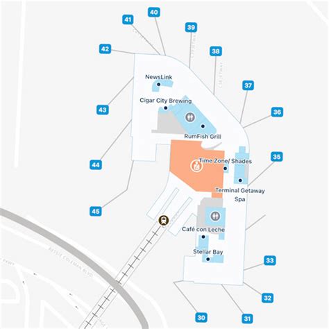 Tampa Airport Airside C Map & Guide