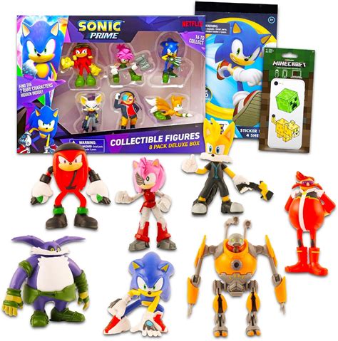 Amazon Sonic The Hedgehog Action Figures Set Bundle With 8 Sonic