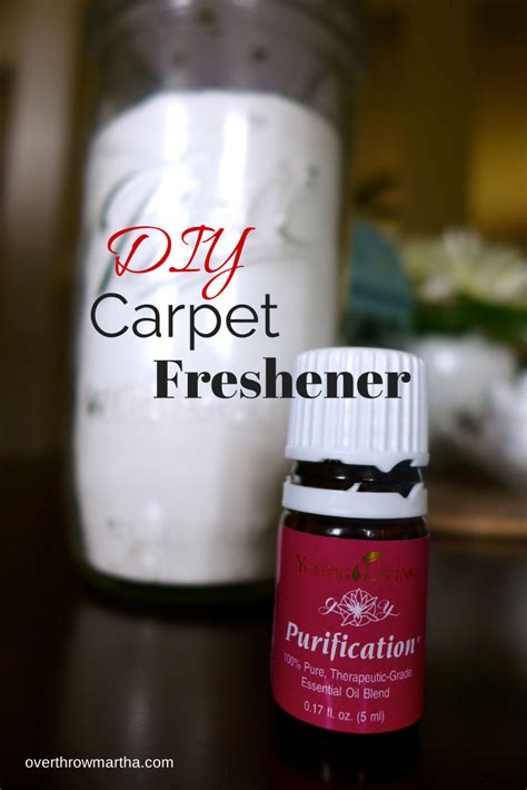 Simple DIY Carpet Freshener and Deodorizer with Essential Oils - Overthrow Martha