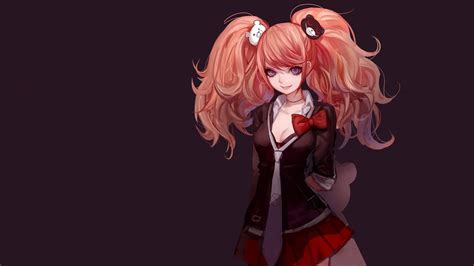 Danganronpa Painted Nails Teddy Bears Anime Girls Enoshima Junko